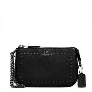 Authentic Coach Edge Studs Nolita Wristlet